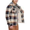 imageLevis Mens Plaid Sherpa Lined Hooded Shirt Jacket Regular ampamp Big ampamp Tall SizesHooded Skater Plaid