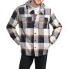 imageLevis Mens Plaid Sherpa Lined Hooded Shirt Jacket Regular ampamp Big ampamp Tall SizesHooded Skater Plaid