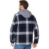 imageLevis Mens Plaid Sherpa Lined Hooded Shirt Jacket Regular ampamp Big ampamp Tall SizesNavy Buffalo Check