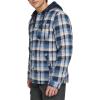 imageLevis Mens Plaid Sherpa Lined Hooded Shirt Jacket Regular ampamp Big ampamp Tall SizesNavyBlue Plaid