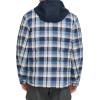 imageLevis Mens Plaid Sherpa Lined Hooded Shirt Jacket Regular ampamp Big ampamp Tall SizesNavyBlue Plaid