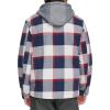 imageLevis Mens Plaid Sherpa Lined Hooded Shirt Jacket Regular ampamp Big ampamp Tall SizesNavyRed Skater Plaid