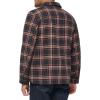 imageLevis Mens Plaid Sherpa Lined Hooded Shirt Jacket Regular ampamp Big ampamp Tall SizesNew BrownTan Plaid