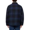 imageLevis Mens Plaid Sherpa Lined Hooded Shirt Jacket Regular ampamp Big ampamp Tall SizesNew Navy Ombre Plaid