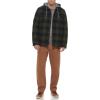 imageLevis Mens Plaid Sherpa Lined Hooded Shirt Jacket Regular ampamp Big ampamp Tall SizesOlive Buffalo Check