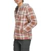 imageLevis Mens Plaid Sherpa Lined Hooded Shirt Jacket Regular ampamp Big ampamp Tall SizesOrange Ombre