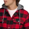 imageLevis Mens Plaid Sherpa Lined Hooded Shirt Jacket Regular ampamp Big ampamp Tall SizesRed Buffalo Check