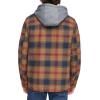 imageLevis Mens Plaid Sherpa Lined Hooded Shirt Jacket Regular ampamp Big ampamp Tall SizesRed Gold Ombre Plaid