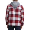 imageLevis Mens Plaid Sherpa Lined Hooded Shirt Jacket Regular ampamp Big ampamp Tall SizesRed Navy Skater Plaid