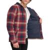 imageLevis Mens Plaid Sherpa Lined Hooded Shirt Jacket Regular ampamp Big ampamp Tall SizesRed Ombre