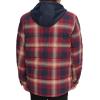imageLevis Mens Plaid Sherpa Lined Hooded Shirt Jacket Regular ampamp Big ampamp Tall SizesRed Ombre