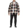 imageLevis Mens Plaid Sherpa Lined Hooded Shirt Jacket Regular ampamp Big ampamp Tall SizesSkater Plaid