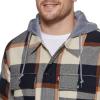 imageLevis Mens Plaid Sherpa Lined Hooded Shirt Jacket Regular ampamp Big ampamp Tall SizesSkater Plaid