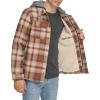 imageLevis Mens Plaid Sherpa Lined Hooded Shirt Jacket Regular ampamp Big ampamp Tall SizesSunset Ombre Plaid