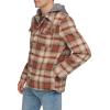 imageLevis Mens Plaid Sherpa Lined Hooded Shirt Jacket Regular ampamp Big ampamp Tall SizesSunset Ombre Plaid