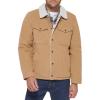 imageLevis Mens Corduroy Sherpa Lined Trucker Jacket Regular ampamp Big ampamp Tall SizesTan Corduroy
