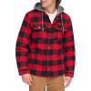 imageLevis Mens Plaid Sherpa Lined Hooded Shirt Jacket Regular ampamp Big ampamp Tall SizesRed Buffalo Check