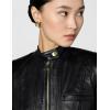 imageCole Haan womens Zip Front Fully Lined Leather CoatLegacy Black
