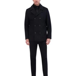imageKenneth Cole mens Mens Wool Top CoatPea Coat Black