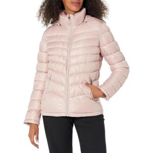 imageKenneth Cole womens Solid Hooded Puffer JacketPackable Light Ewn