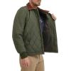 imageDOCKERS mens Diamond Quilted Jacket With Corduroy CollarOlive