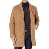 imageDOCKERS mens Henry Wool Blend Top Coat Regular and Big ampamp Tall SizesCamel