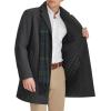 imageDOCKERS mens The Henry Wool Blend Top CoatCharcoal With Scarf