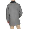 imageDOCKERS mens The Henry Wool Blend Top CoatLight Grey With Scarf