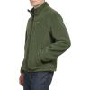 imageDOCKERS mens Zip Front Sherpa Fleece Jacket With Chest PocketDark Olive
