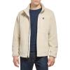 imageDOCKERS mens Zip Front Sherpa Fleece Jacket With Chest PocketKhaki