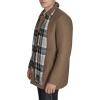 imageDockers mens Weston Wool Blend Coat With Scarf Regular and Big ampamp TallChocolateLight Grey Scarf