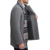 imageDockers mens Weston Wool Blend Coat With Scarf Regular and Big ampamp TallLight Grey