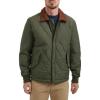 imageDOCKERS mens Diamond Quilted Jacket With Corduroy CollarOlive
