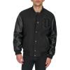 imageDOCKERS mens Monogram Varsity Bomber JacketBlack