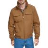 imageDOCKERS mens Quilted Lined Flight Bomber JacketEmperador Brown