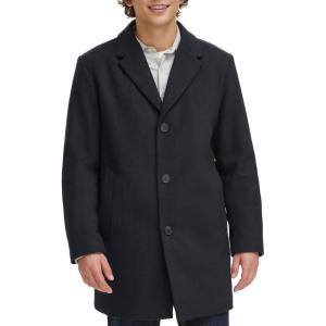 imageDOCKERS mens Henry Wool Blend Top Coat Regular and Big ampamp Tall SizesNavy Without Bib
