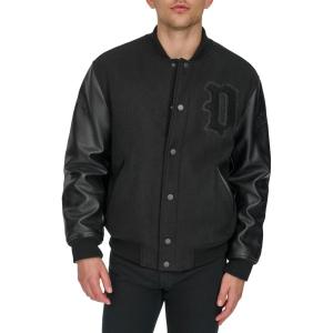 imageDOCKERS mens Monogram Varsity Bomber JacketBlack