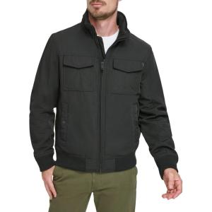 imageDOCKERS mens Quilted Lined Flight Bomber JacketBlack