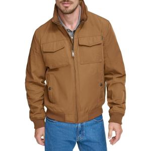imageDOCKERS mens Quilted Lined Flight Bomber JacketEmperador Brown
