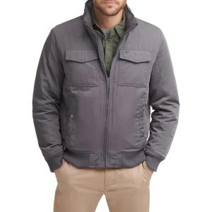 imageDOCKERS mens Quilted Lined Flight Bomber JacketGrey