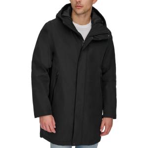 imageDOCKERS mens Softshell Midlength Hooded City CoatBlack