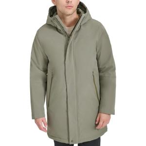 imageDOCKERS mens Softshell Midlength Hooded City CoatOlive