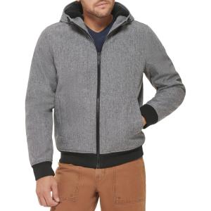 imageDOCKERS mens Softshell Sherpa Lined Bomber Jacket Standard and Big ampamp TallHeather Grey