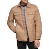imageCalvin Klein Mens Diamond Quilted Shirt JacketShacket Tan