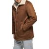 imageCalvin Klein Mens Faux Shearling JacketCognac