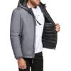 imageCalvin Klein Mens Hooded WindbreakerClassic Hooded Light Grey Heather