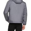 imageCalvin Klein Mens Hooded WindbreakerClassic Hooded Light Grey Heather