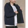 imageCalvin Klein Mens Winter Coats  Sherpalined Hooded Soft Shell JacketSherpa Lined True Navy