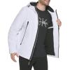 imageCalvin Klein Mens Winter Coats  Sherpalined Hooded Soft Shell JacketSherpa Lined White