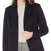 imageCalvin Klein Womens Classic Cashmere Wool Blend CoatClassic Black